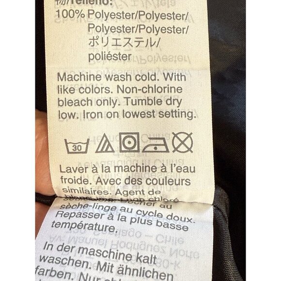 J Crew Womens Puffer Jacket~Size XS Petite~Black Midthigh Zip Lined Pockets - Picture 13 of 13